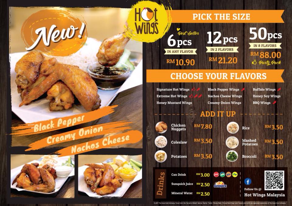 Food Review Hot Wings Empire Shopping Gallery, Subang Jaya