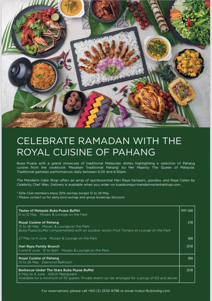 Oriental buffet 2021 ramadhan mandarin Spectacular Ramadhan