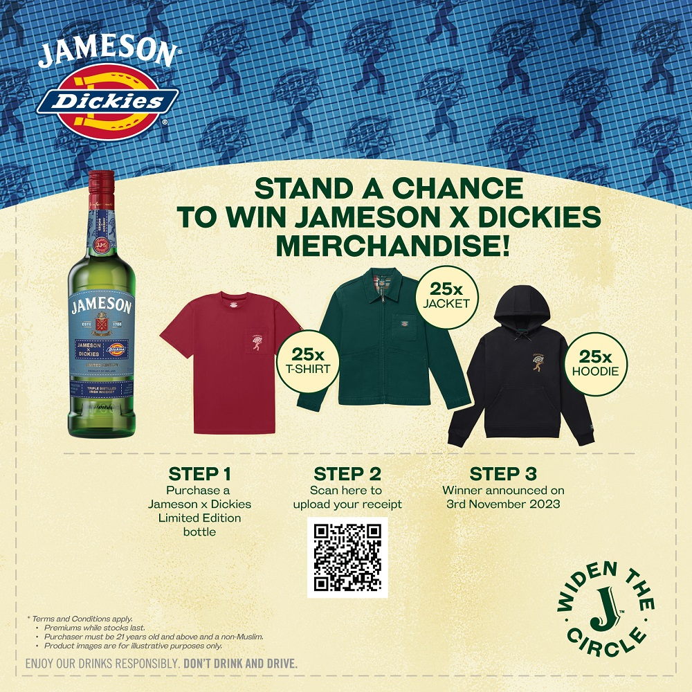 World No1 Irish Whiskey Brand Jameson Collabs With Dickies And Unveil Exquisite Limited Edition 4664